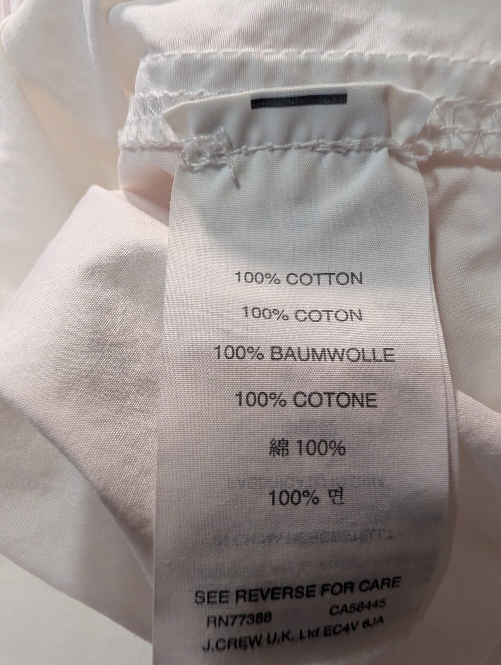 J. Crew White Poplin Mini Shirt Dress - Size XSmall - Short Sleeve - Picture 7 of 10